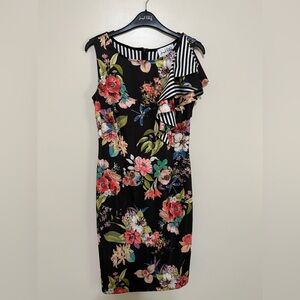 NWT Joseph Ribkoff floral cocktail dress size 8